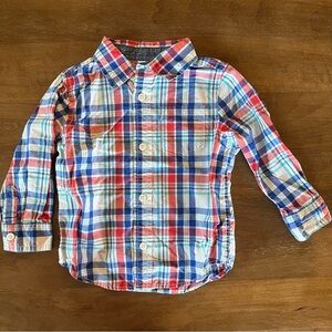 Gymboree Colorful Plaid Button Down Shirt